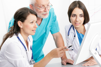 Doctors in remote locations can diagnose and write prescriptions through telemedicine.